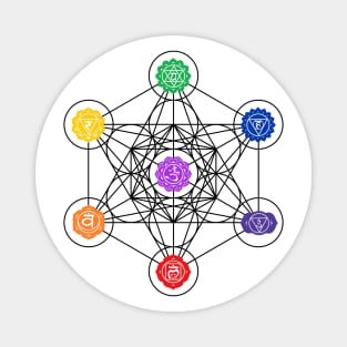 Metatron’s Cube Chakras II Magnet